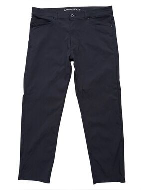 Western Rise AT Pants Mens 36x30 Slim Fit Stretch Water Resistance Charcoal Gray